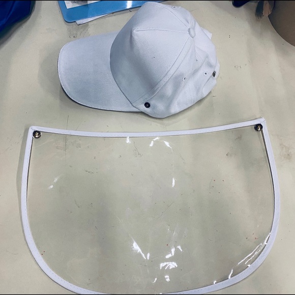Baseball Hat Cap with Clear Face Shield - Picture 5 of 7